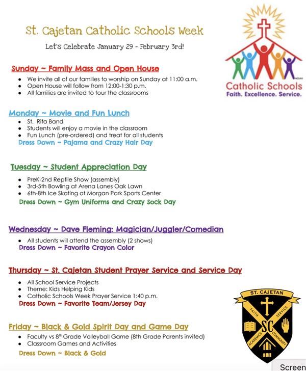 St Cajetan School Calendar - Drucie Tressa